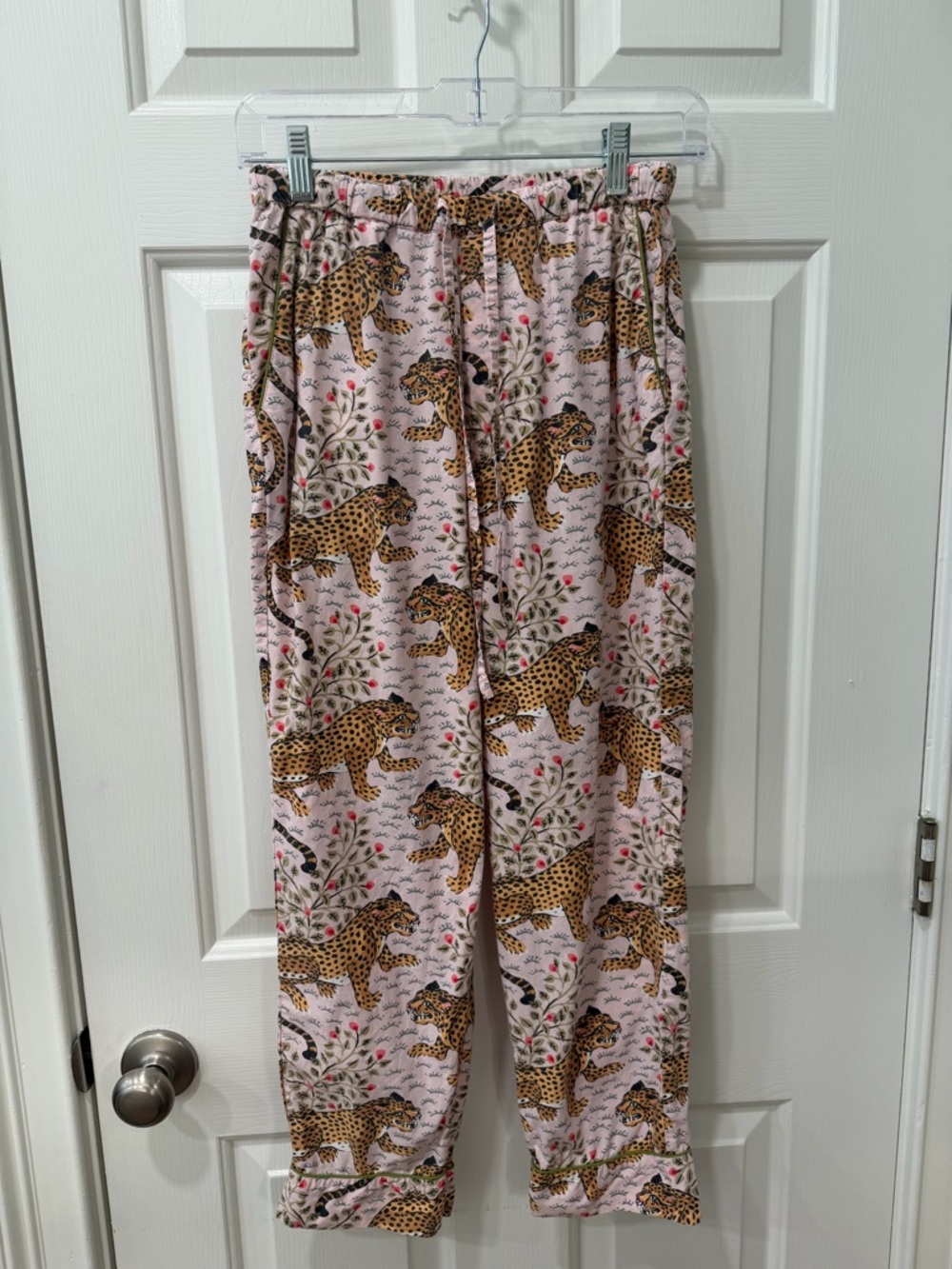 Printfresh Leopard Print Button-Up Pajama Set in Bagheera - Picture 4 of 5